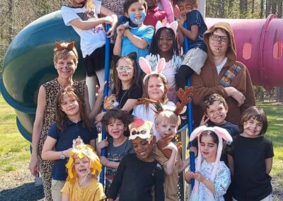 Students as various animal characters