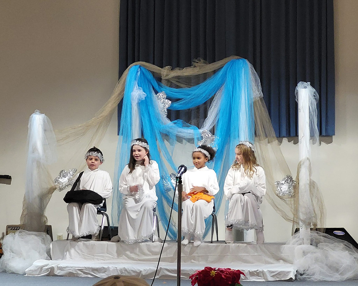 Children in Christmas Program